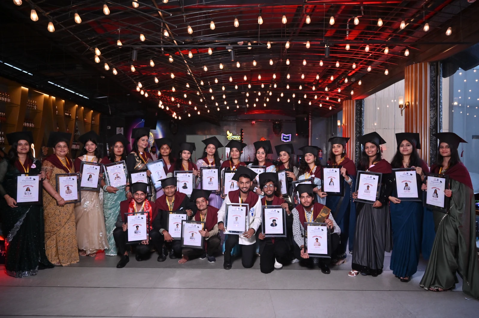 Wisdom College students and faculty at a campus event